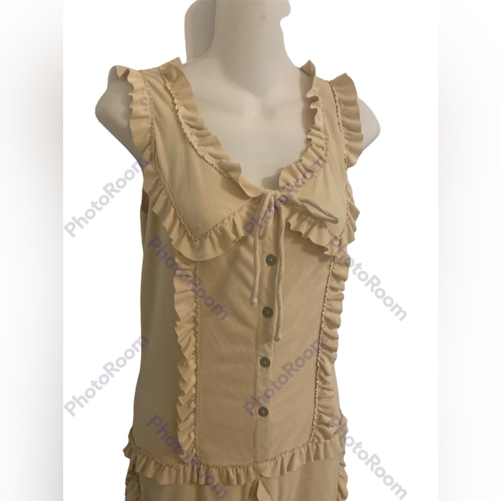 Anna Sui Dress Sz 2 Ruffled Boho Tiered - Picture 2 of 5